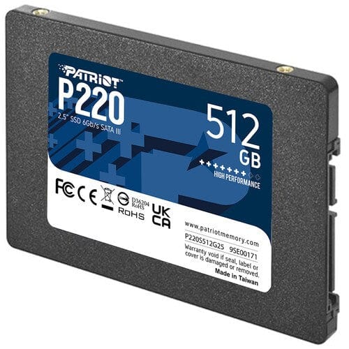 Patriot Memory P220 2.5-inch 512GB Serial ATA III Internal SSD P220S512G25