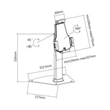 Bracket 7.9 - 10.5-inch Universal Anti-Theft Tablet Countertop Holder PAD21-03