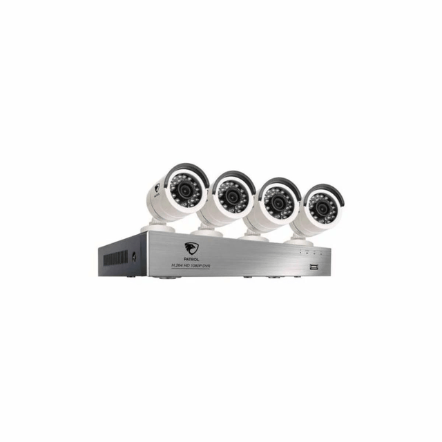 Patrol 1080P 8 Channel 4 x Bullet Camera DVR Kit PAT-DVR84BMW-1