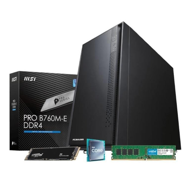 PCBuilder Home Master Desktop PC - Intel Core i7-12700 500GB SSD 16GB RAM Win 11 Home