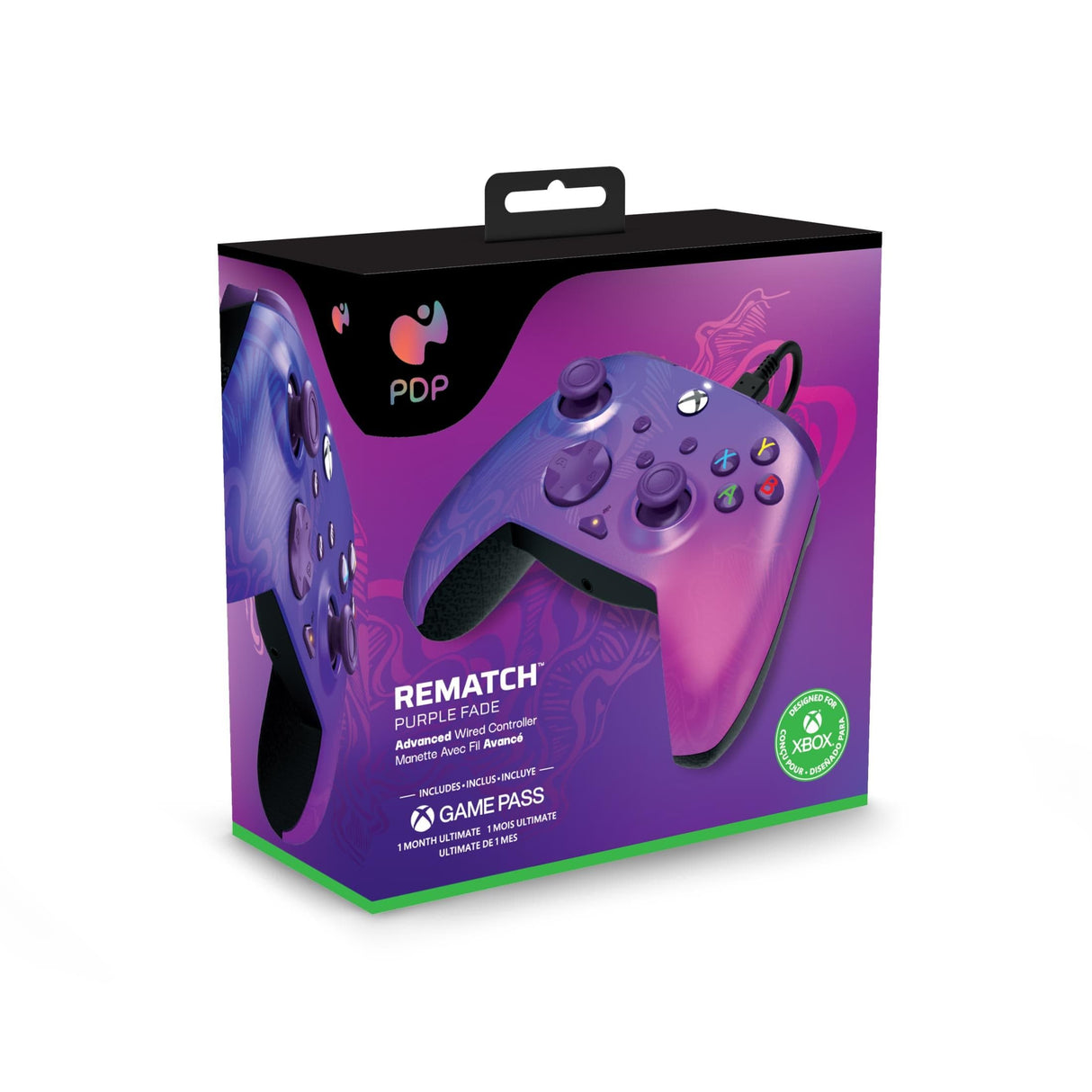 PDP Rematch Xbox Series X Wired Controller Purple Fade PDP-049-023-PF