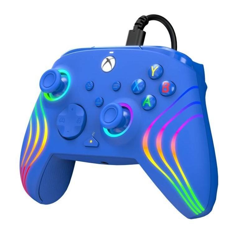 PDP Afterglow WAVE BLUE Wired Gaming Controller for Xbox X/S Series PDP-049-024-BL