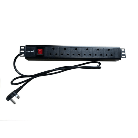 Connect PDU-1U-6W 6-way PDU for Network Cabinet