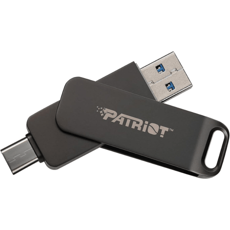 Patriot Memory Rage R550 128GB USB 3.2 Gen 1 Type-A+C Flash Drive PE128GR550DSAD