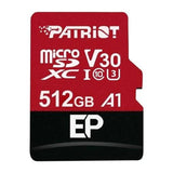 Patriot EP 512GB microSDXC V30 A1 Memory Card with SD Adapter PEF512GEP31MCX