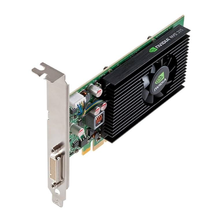 PNY Nvidia Quadro NVS 315 1GB DDR3 Low Profile Graphics Card QNVS315-DVI