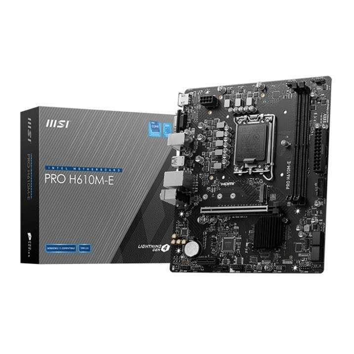 MSI Pro H610M-E DDR5 Intel LGA 1700 micro ATX Motherboard