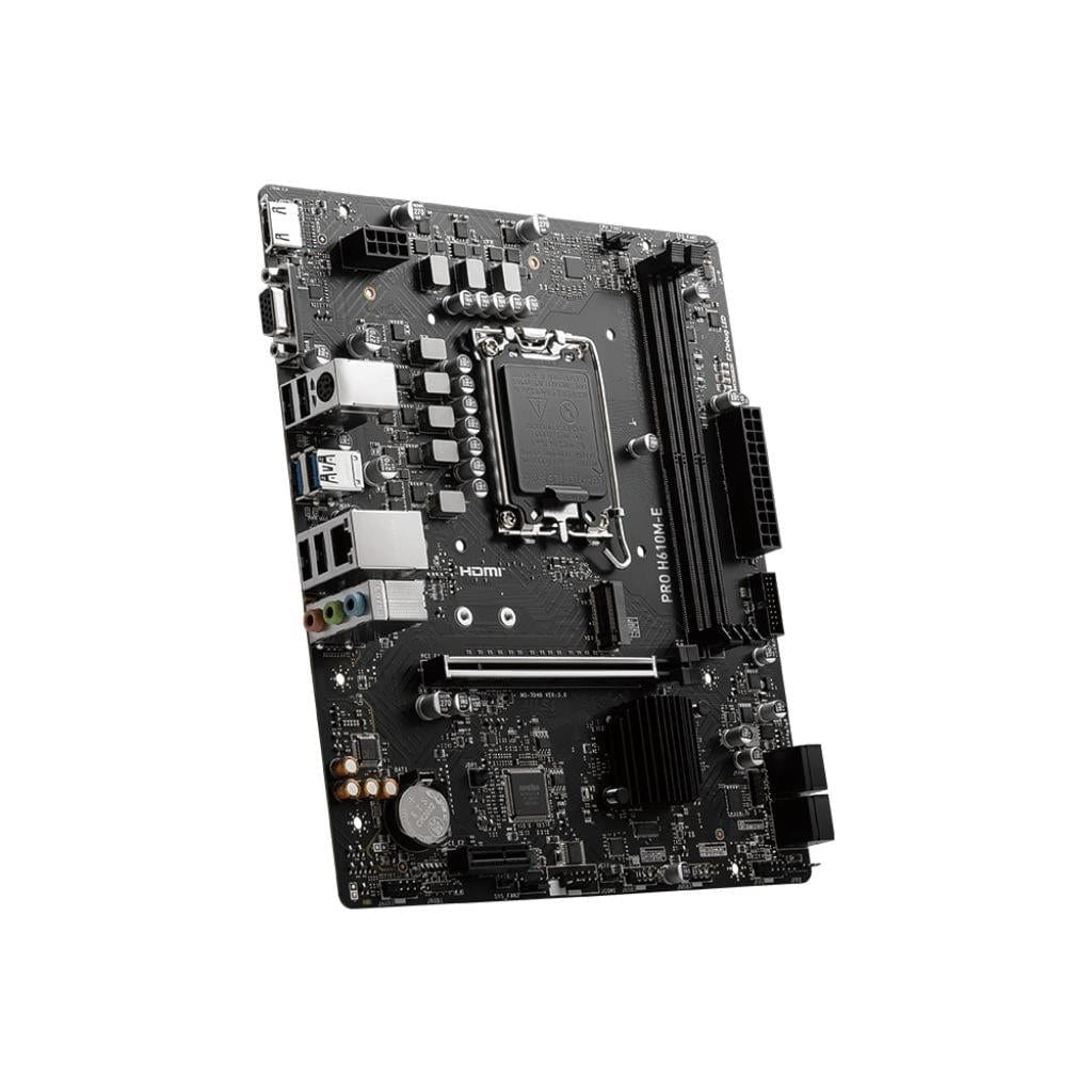 MSI Pro H610M-E DDR5 Intel LGA 1700 micro ATX Motherboard