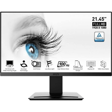 MSI Pro MP223 21.4-inch 1920 x 1080p FHD 16:9 100Hz 4ms VA LED Monitor