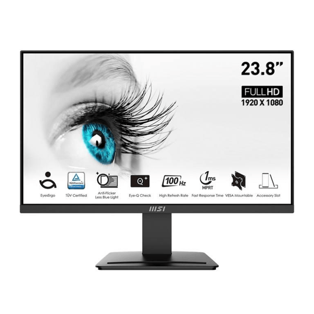 MSI Pro MP2412 23.8-inch 1920 x 1080p FHD 16:9 100Hz 1ms VA Monitor