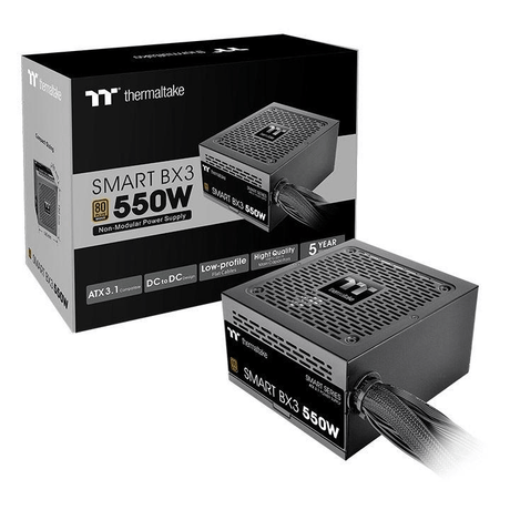 Thermaltake Smart BX3 550W 80 PLUS Bronze Non-Modular ATX Power Supply PS-SPD-0550NNFABE-3