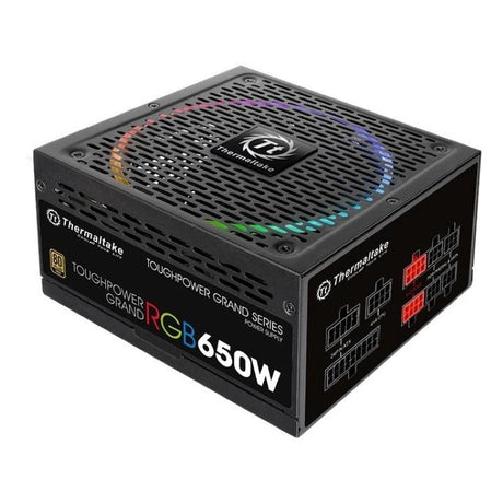 Thermaltake Toughpower Grand RGB 80 PLUS Gold 650W 24-pin ATX Black Power Supply PS-TPG-0650FPCGEU-R