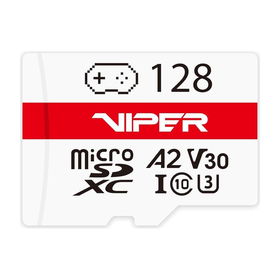 Patriot Viper Gaming Series 128GB V30 A2 MicroSDXC Memory Card PV128GGM32MCX