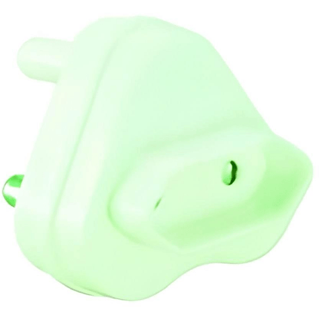 LinkQnet 3-pin 15A SA to 2-pin 10A EU Female Adapter Plug Green PWR-ADA-2-3-GREEN