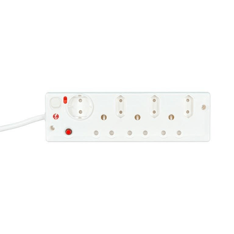 LinkQnet P-07A 7-port Surge Protection Multi-Plug with Switch PWR-MP-7-SURGE