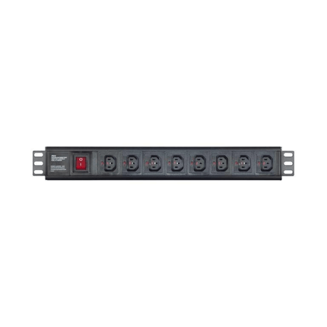 LinkQnet 8-Port Lockable C13 Metal Multi-Plug PWR-MP-8P-IEC-MTL-LQ