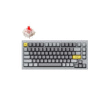 Keychron Q1 75 Gateron G Pro Red Switch RGB Wired Keyboard With Knob - Grey Q1-N1Z