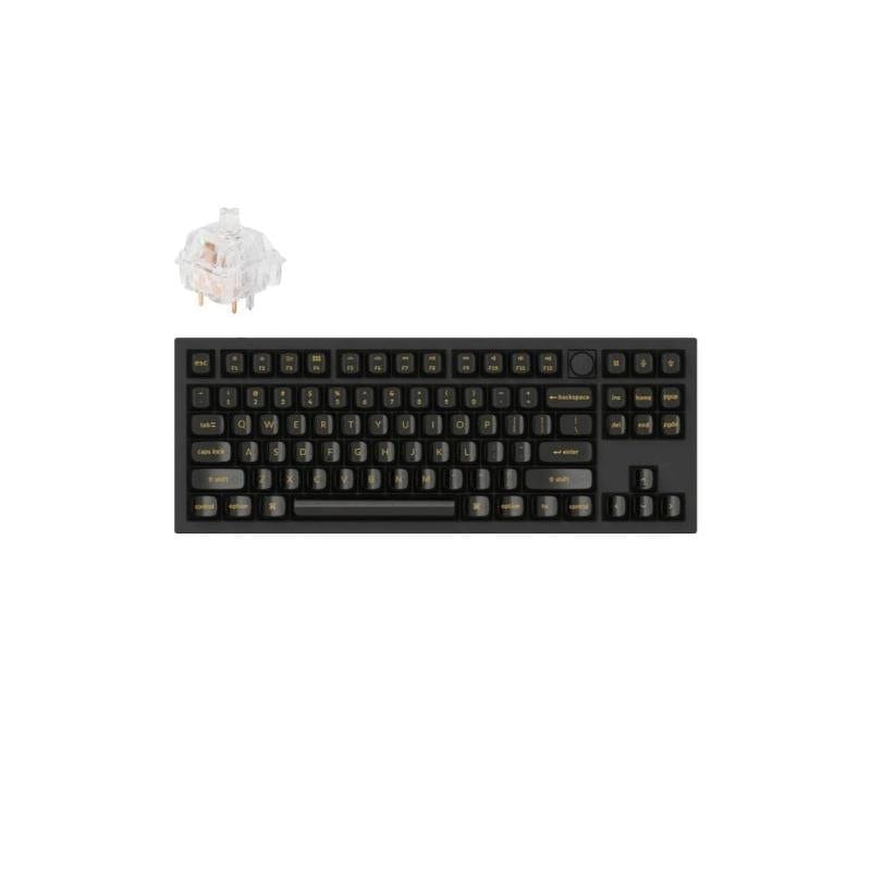 Keychron Q3 80 Kailh Clione Limacina Switches RGB Wired Keyboard with Knob - Black Q3-M12Z