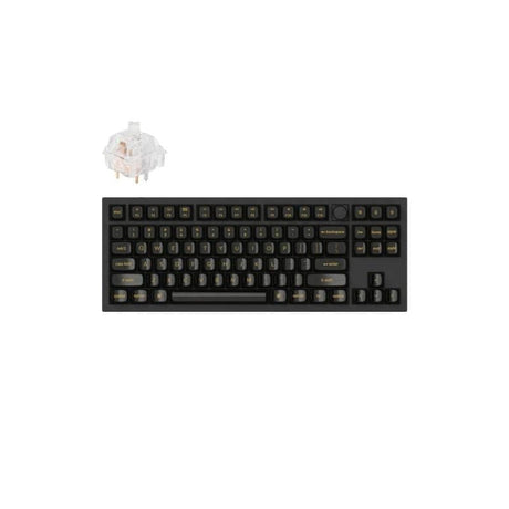 Keychron Q3 80 Kailh Clione Limacina Switches RGB Wired Keyboard with Knob - Black Q3-M12Z