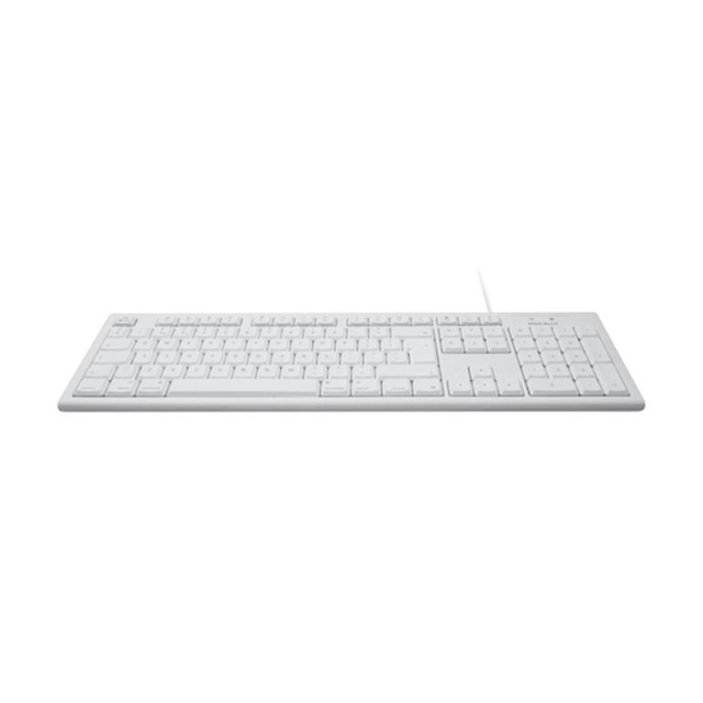 Macally British English Wired USB Keyboard for Mac - White QKEY-UK