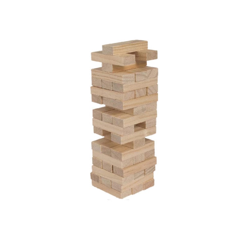 Volkano Quest 60-piece Natural Giant Wooden Tumble Tower QT-1095-NT