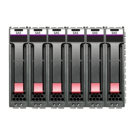 HPE MSA 3.5-inch 10TB SAS 12Gbps 7.2K RPM Midline Internal Hard Drive 6-pack R0Q70A