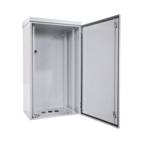 LinkQnet 22U 611x425mm IP65 Outdoor Wall Mount Cabinet Grey RCK-DA65-6422-IP65