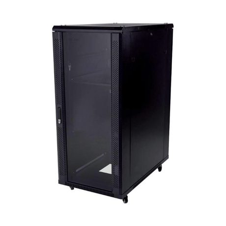 LinkQnet 27U Floor Standing Cabinet with Glass Door RCK-SH05J-27U-600D