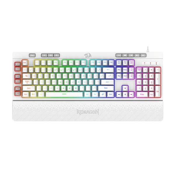 Redragon K512W Shiva Membrane Keyboard - White RD-K512W-RGB