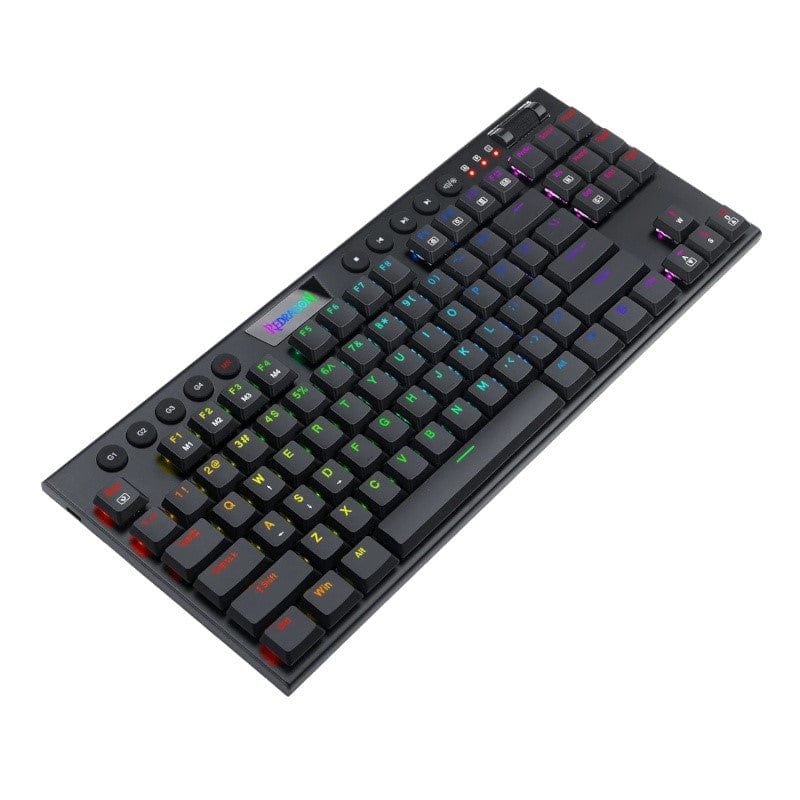 Redragon K621 Horus 84-Key RGB Red Switch Low Profile Wireless Gaming Mechanical Keyboard - Black RD-K621-RGB