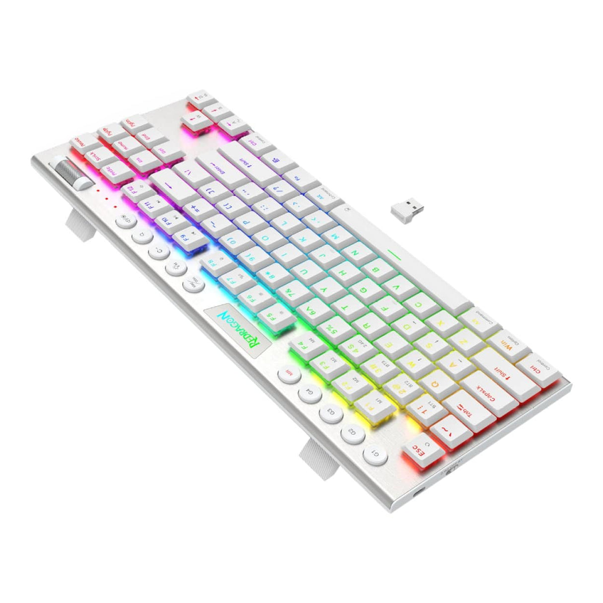 Redragon K621W HORUS PRO RGB TKL Gaming Keyboard White RD-K621W-RGB-PRO