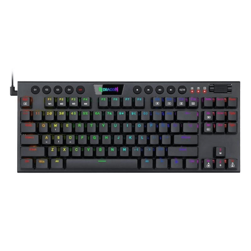 Redragon K622 Horus 84-Key RGB Red Switch Low Profile Gaming Mechanical Keyboard - Black RD-K622-RGB