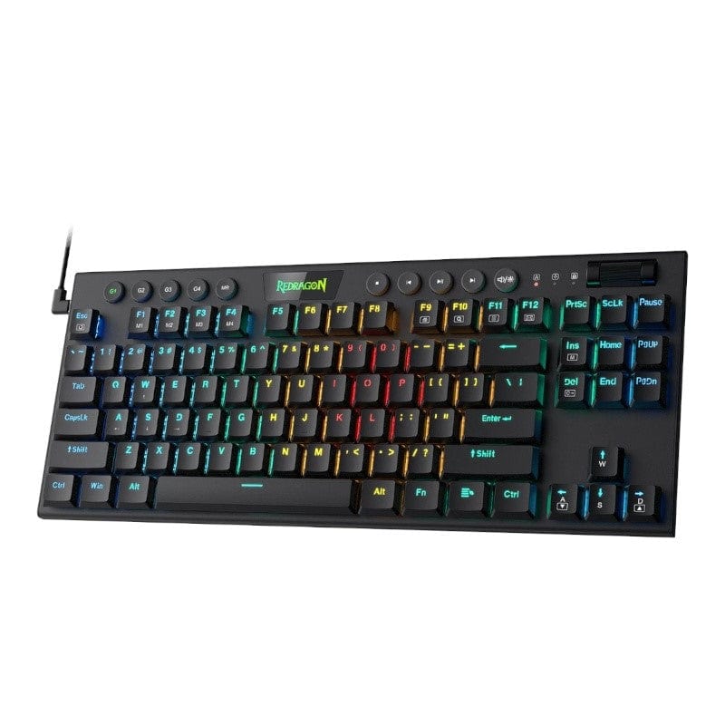 Redragon K622 Horus 84-Key RGB Red Switch Low Profile Gaming Mechanical Keyboard - Black RD-K622-RGB