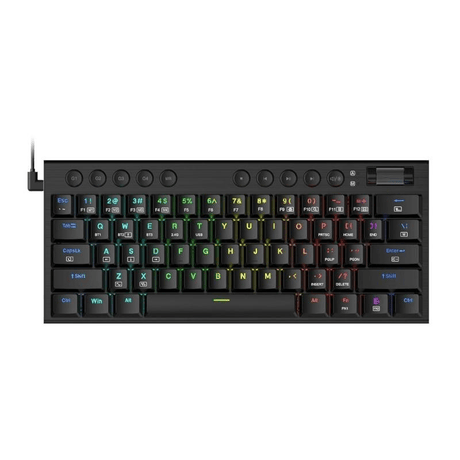 Redragon Noctis 61-Key Red Switch RGB Low Profile Gaming Mechanical Keyboard - Black RD-K632-RGB