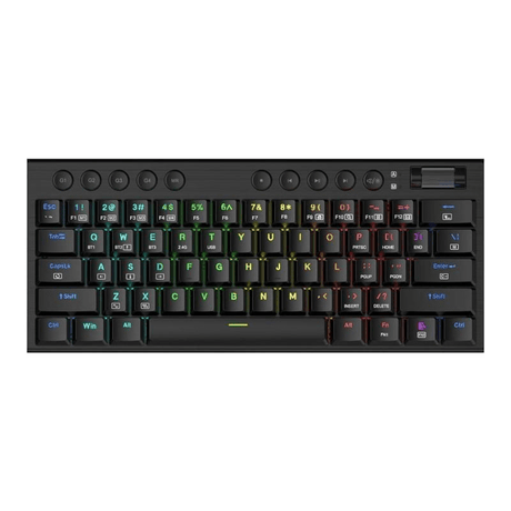 Redragon Noctis Pro 61-Key Red Switch RGB Low Profile Wireless Gaming Mechanical Keyboard - Black RD-K632RGB-PRO