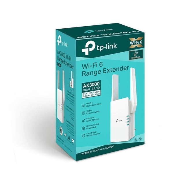 TP-Link AX3000 Mesh WiFi 6 Extender RE705X