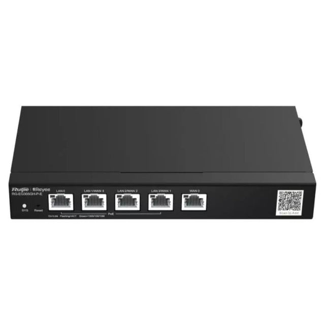 Reyee 5-port Gigabit 4 WAN 4 PoE 60W Cloud Router RG-EG305GH-P-E