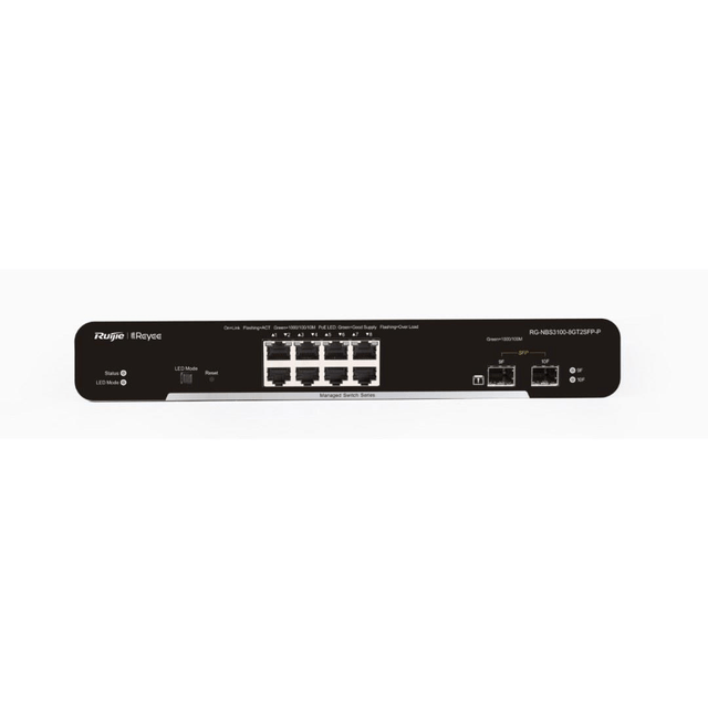 Ruijie Reyee RG-NBS3100-8GT2SFP-P 10-port Gigabit Layer 2 Cloud Managed PoE Switch