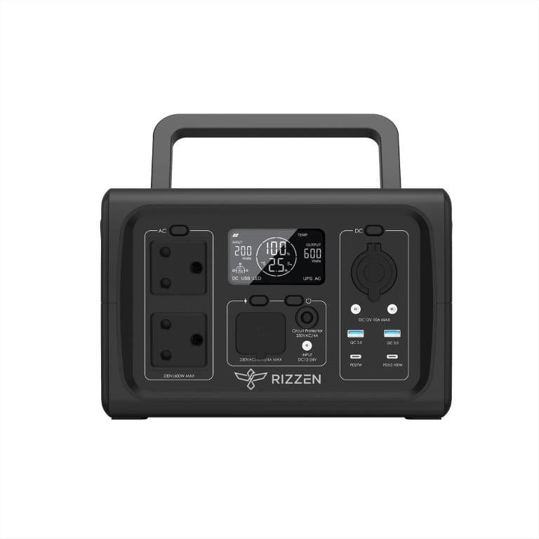 Rizzen 500W LiFePO4 UPS Portable Power Station RIZ-PS-X500-5V