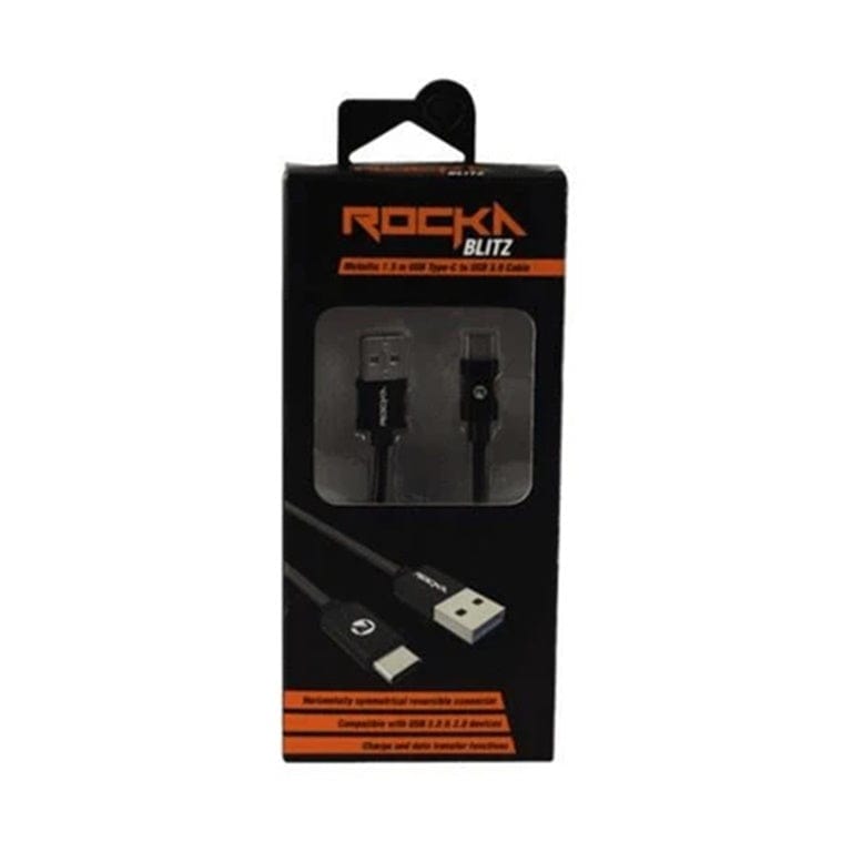 Rocka Blitz 1.5m USB-C to USB 3.0 Cable Black RK-20005-BK