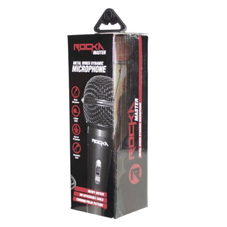 Rocka Master Series Wired Microphone Black RK-30002-BK