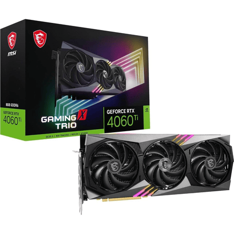 MSI GeForce RTX 4060 Ti Gaming X Trio 8G 8GB GDDR6 Graphics Card