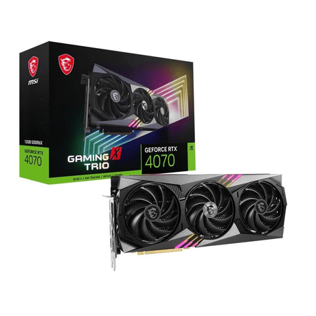 MSI Nvidia GeForce RTX 4070 Gaming X Trio 12G 12GB GDDR6X Graphics Card