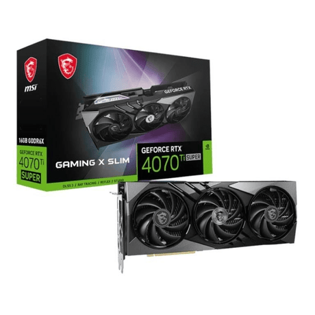 MSI Nvidia GeForce RTX 4070 Ti SUPER 16G GAMING X SLIM 16GB GDDR6X Graphics Card