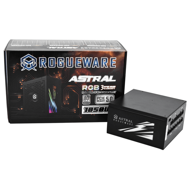 Rogueware Astral Series 1050W Fully Modular 80 Plus Platinum Active PFC Power Supply RW-PRW105AC