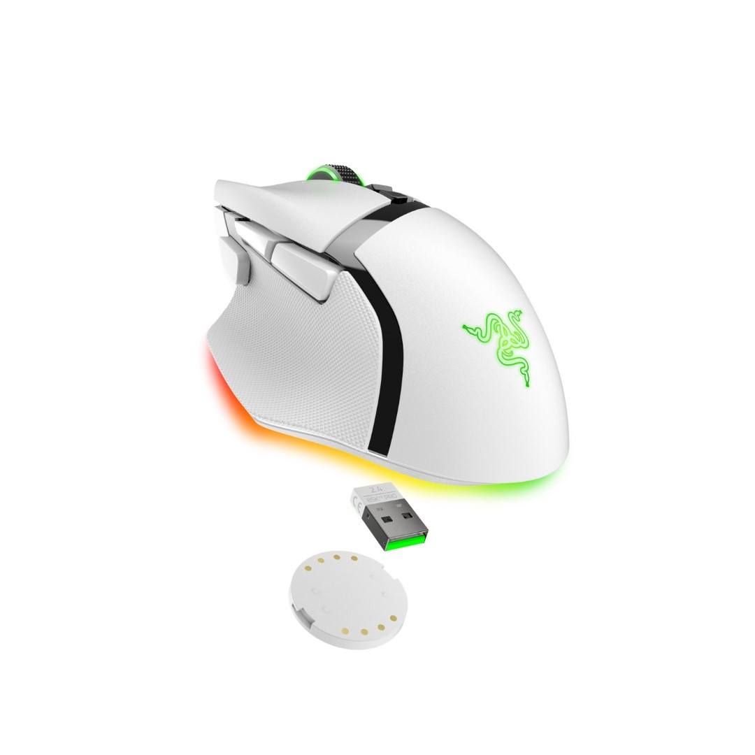 Razer Basilisk V3 Pro Edition Wireless Gaming Mouse - White RZ01-04620200-R3G1