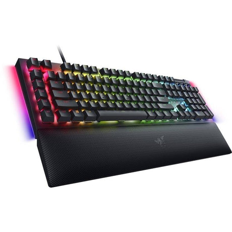 Razer BlackWidow V4 Chroma RGB Green Clicky Switches USB Wired Mechanical Gaming Keyboard - Black RZ03-04690100-R3M1