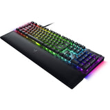 Razer BlackWidow V4 Chroma RGB Green Clicky Switches USB Wired Mechanical Gaming Keyboard - Black RZ03-04690100-R3M1