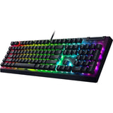 Razer BlackWidow V4 X Chroma RGB Green Clicky Switches USB Wired Mechanical Gaming Keyboard - Black RZ03-04700100-R3M1