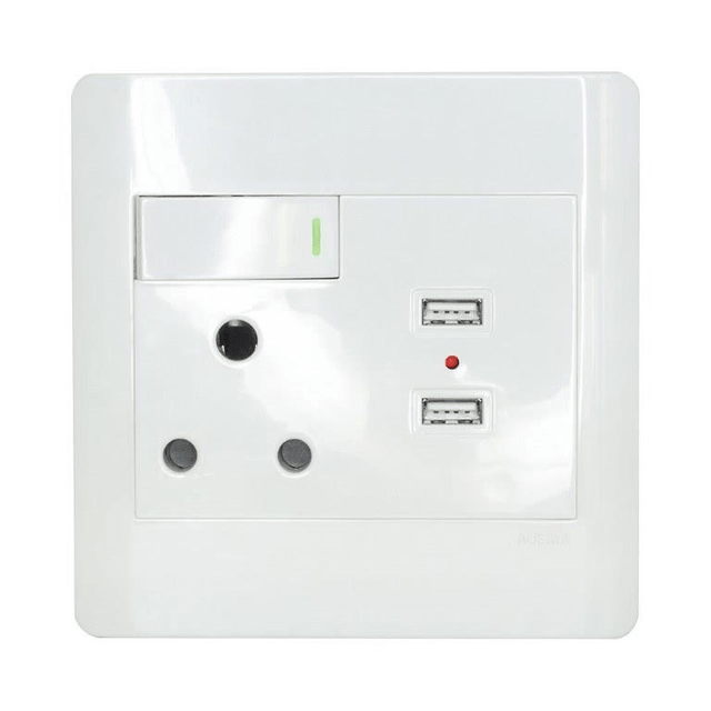 LinkQnet S001 USB/S001-B-USB Single Wall Socket